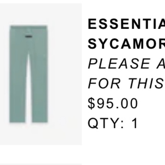 Fear of God Essentials Relaxed Sweatpants - Men size XXS - Picture 2 of 4